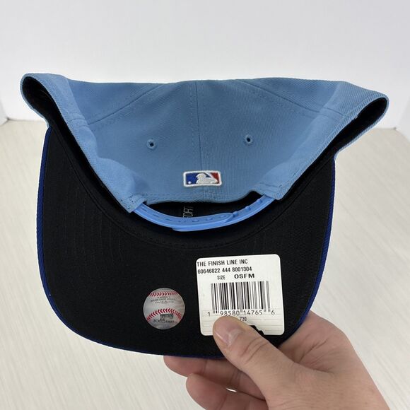 New Era 9FORTY MLB Texas Rangers Mens M-Crown Snapback Hat Cap Blue NEW - Picture 5 of 6